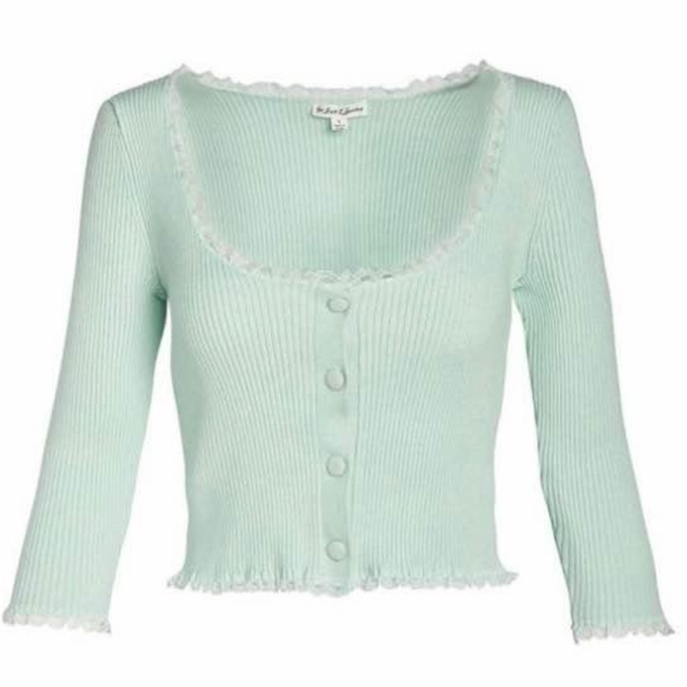 For Love and Lemons Button Up Sweater